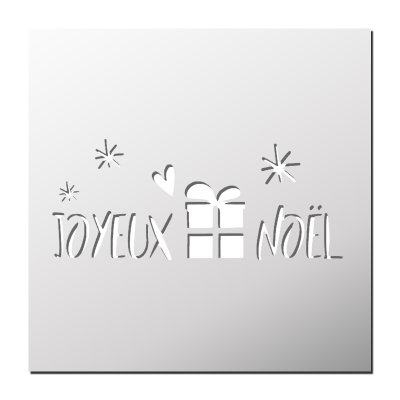 Pochoir Joyeux Noël