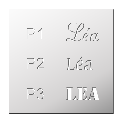 Pochoir Prénom Léa
