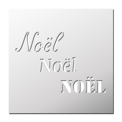 Pochoir Noël