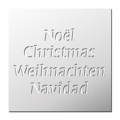 Pochoir Noël Christmas Navidad…