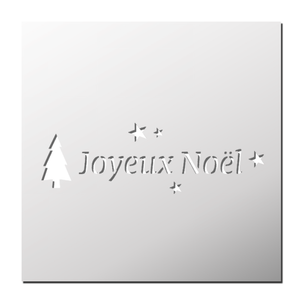 Pochoir Pancarte Joyeux Noël