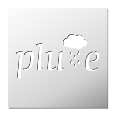 Pochoir Pluie