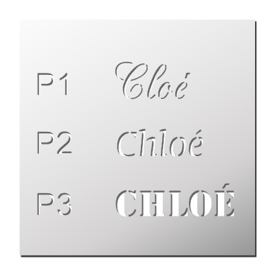 Pochoir Prénom Chloé