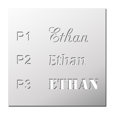 Pochoir Prénom Ethan