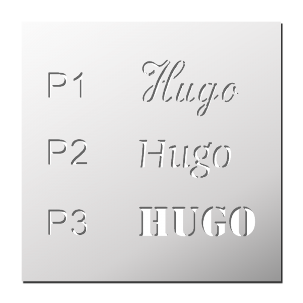 Pochoir Prénom Hugo