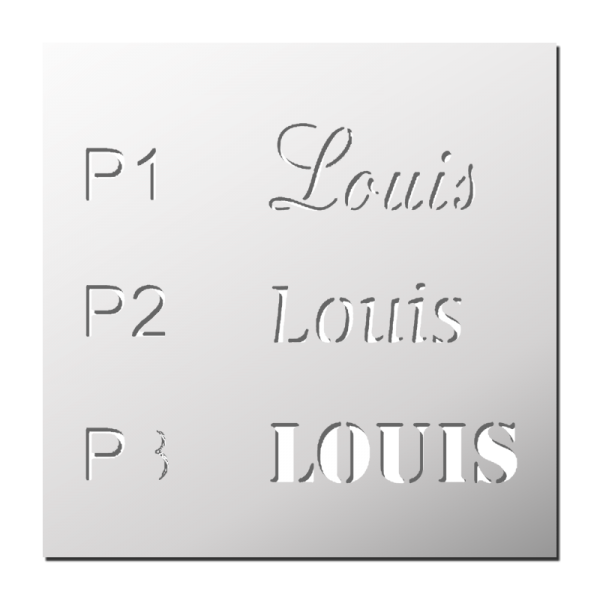 Pochoir Prénom Louis