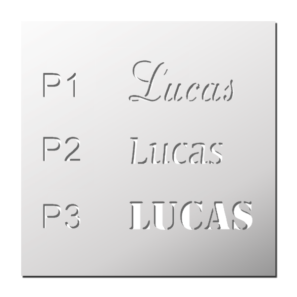 Pochoir Prénom Lucas