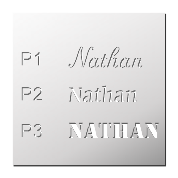 Pochoir Prénom Nathan