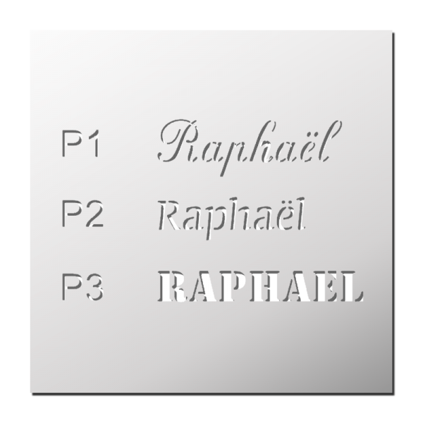 Pochoir Prénom Raphaël