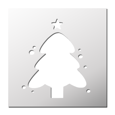Pochoir Sapin de Noël