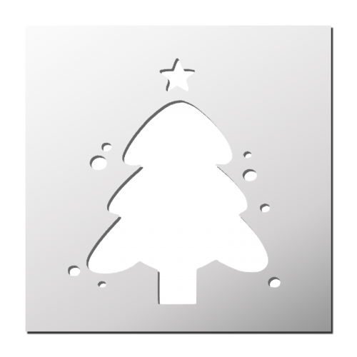 Pochoir réutilisable Sapin de Noël FrenchIMMO