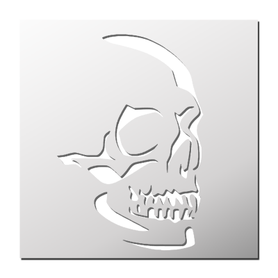 Pochoir Tête de mort
