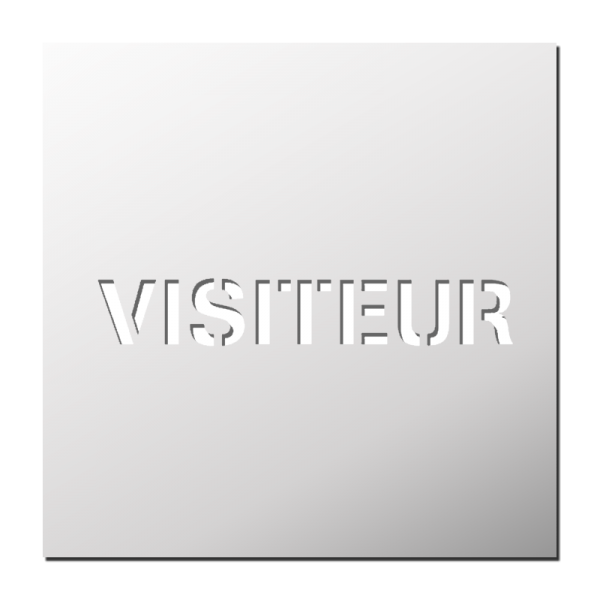 Pochoir Visiteur