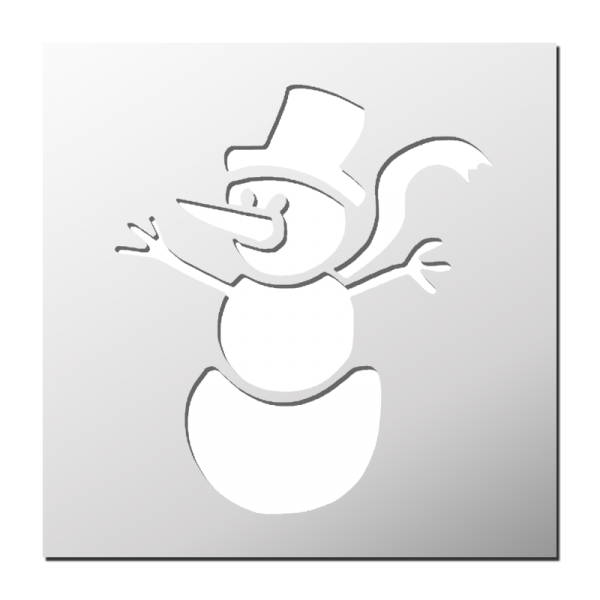 Pochoir Bonhomme de neige