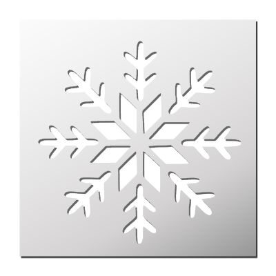 Pochoir Flocon de neige
