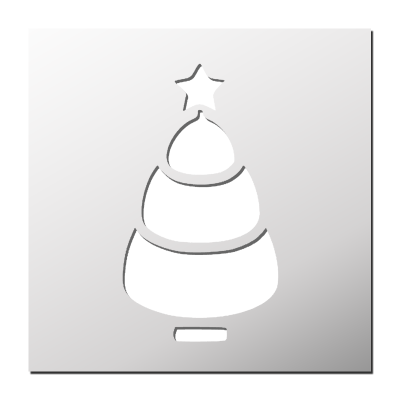 Pochoir Sapin de Noël