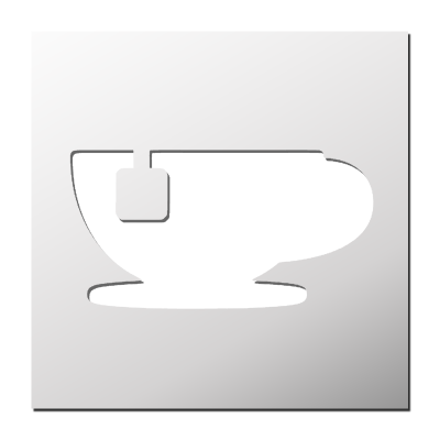 Pochoir Tasse de thé