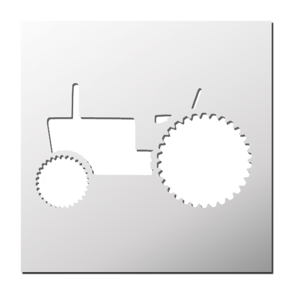 Pochoir Tracteur