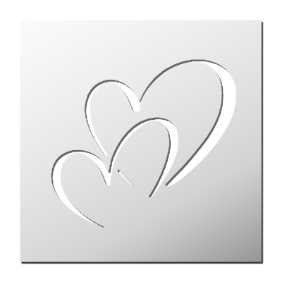 Pochoir Coeur