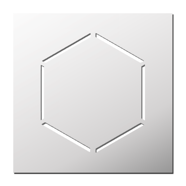 Pochoir Hexagone