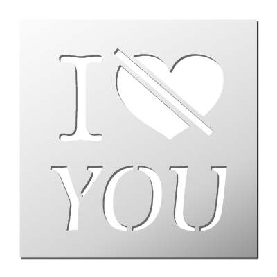 Pochoir I Don’t Love You