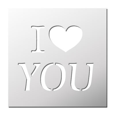 Pochoir I Love You