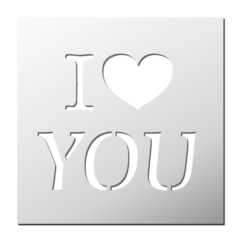 Pochoir I Love You Pochoir I Love You