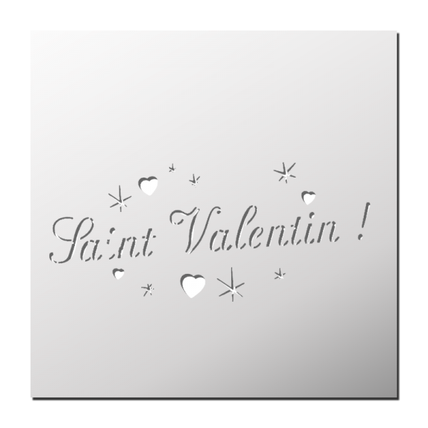 Pochoir Saint Valentin