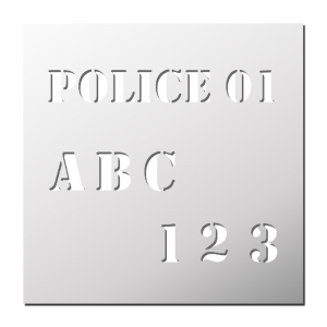 Police 01 (Lettres et Chiffres)