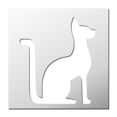 Pochoir Chat Egyptien