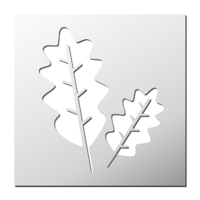 Pochoir déco Feuilles