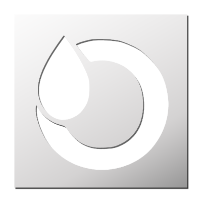 Pochoir déco Goutte d&rsquo;eau