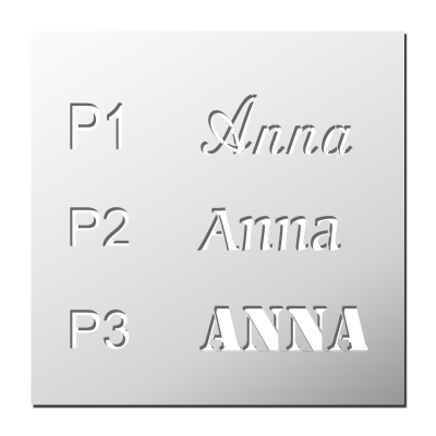 Pochoir Prénom Anna