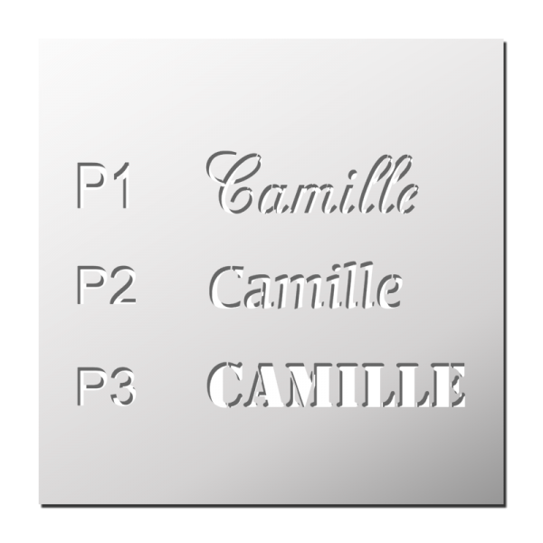 Pochoir Prénom Camille
