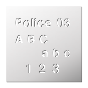 Police 03 (Majuscules, Minuscules, Chiffres)