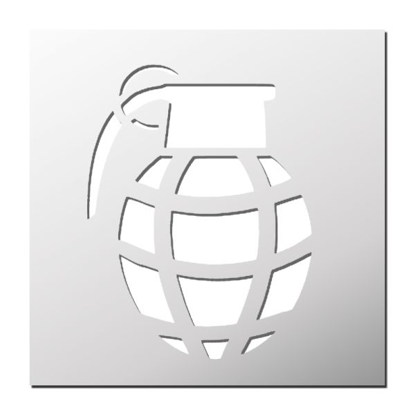 Pochoir Grenade