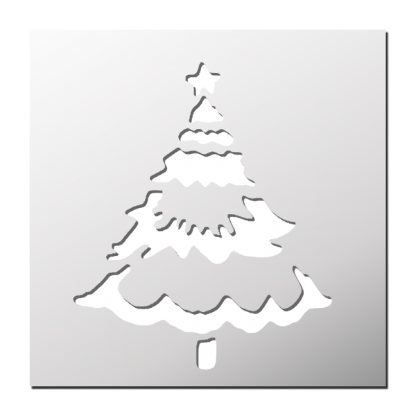 Pochoir Sapin de Noël