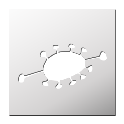 Pochoir Bactérie Virus