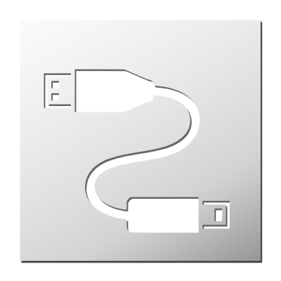 Pochoir Câble USB