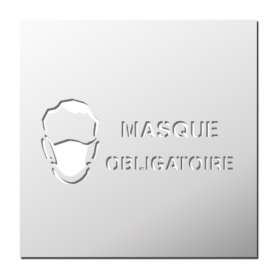Pochoir Masque Obligatoire
