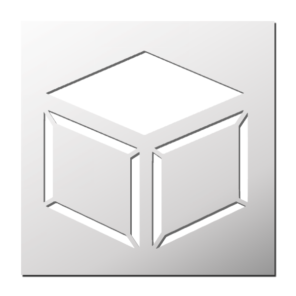 Pochoir déco Cube 3D