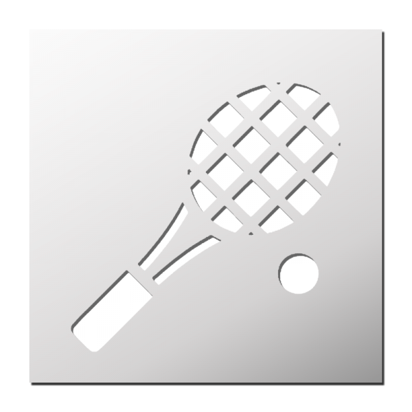 Pochoir Raquette de Tennis