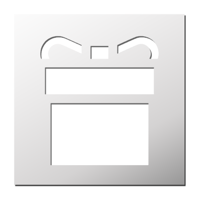 Pochoir Cadeau