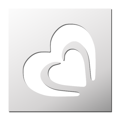 Pochoir Coeur