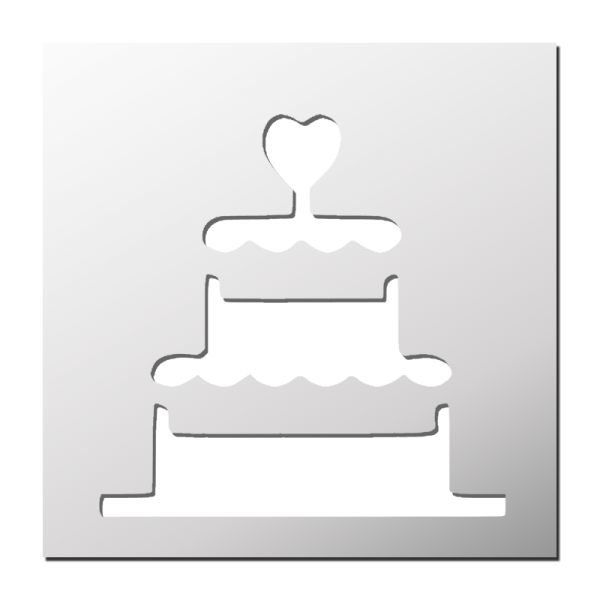 Pochoir Gâteau de Mariage