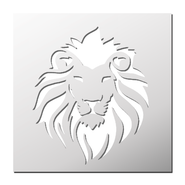 Pochoir Lion
