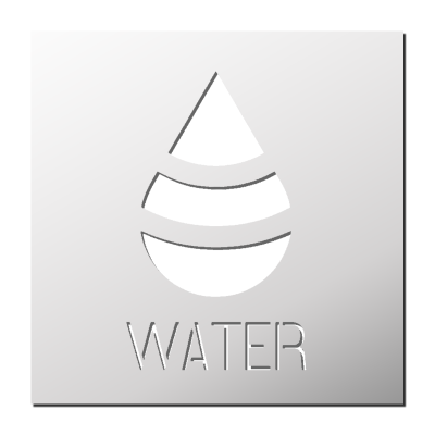 Pochoir Water