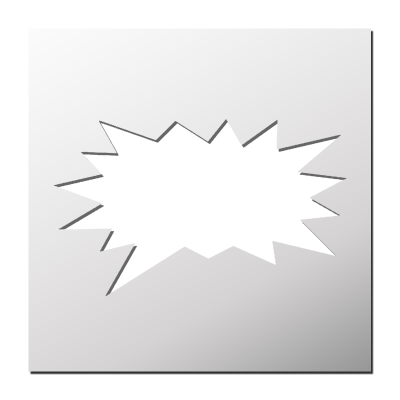 Pochoir Bulle de conversation