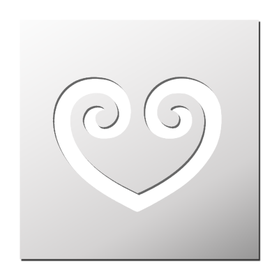 Pochoir Coeur