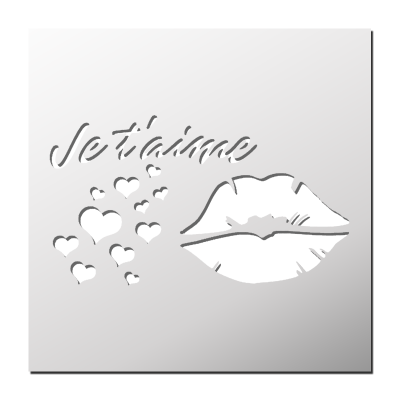 Pochoir Je t&rsquo;aime